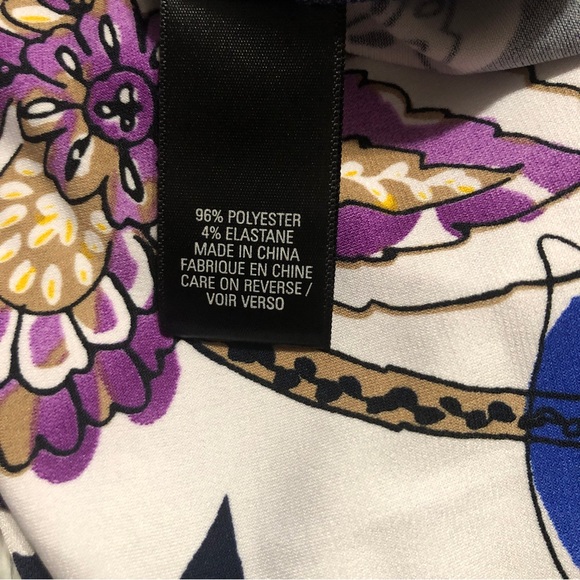 Elie Tahari Beautiful NWT Vibrant Sleeveless Top w/Necktie - Picture 12 of 16